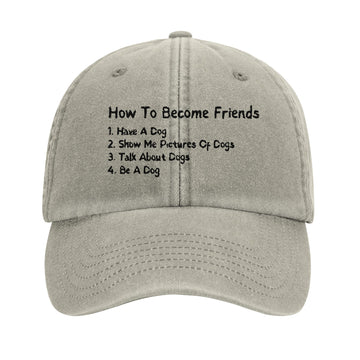 Embroidered Hat - How To Become Friends